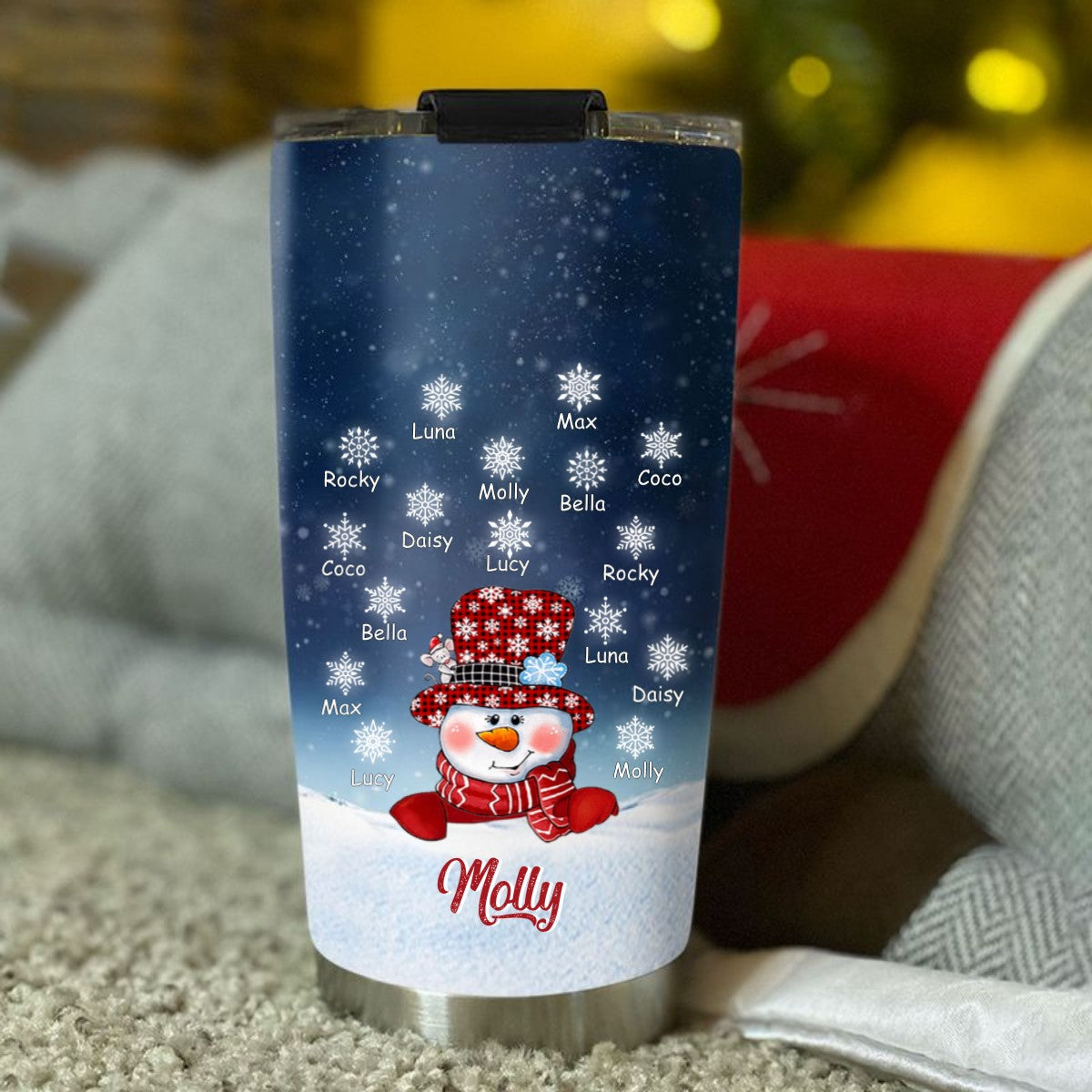 Snowman Grandma Nana Mimi Mom Personalized Tumbler SC2404104