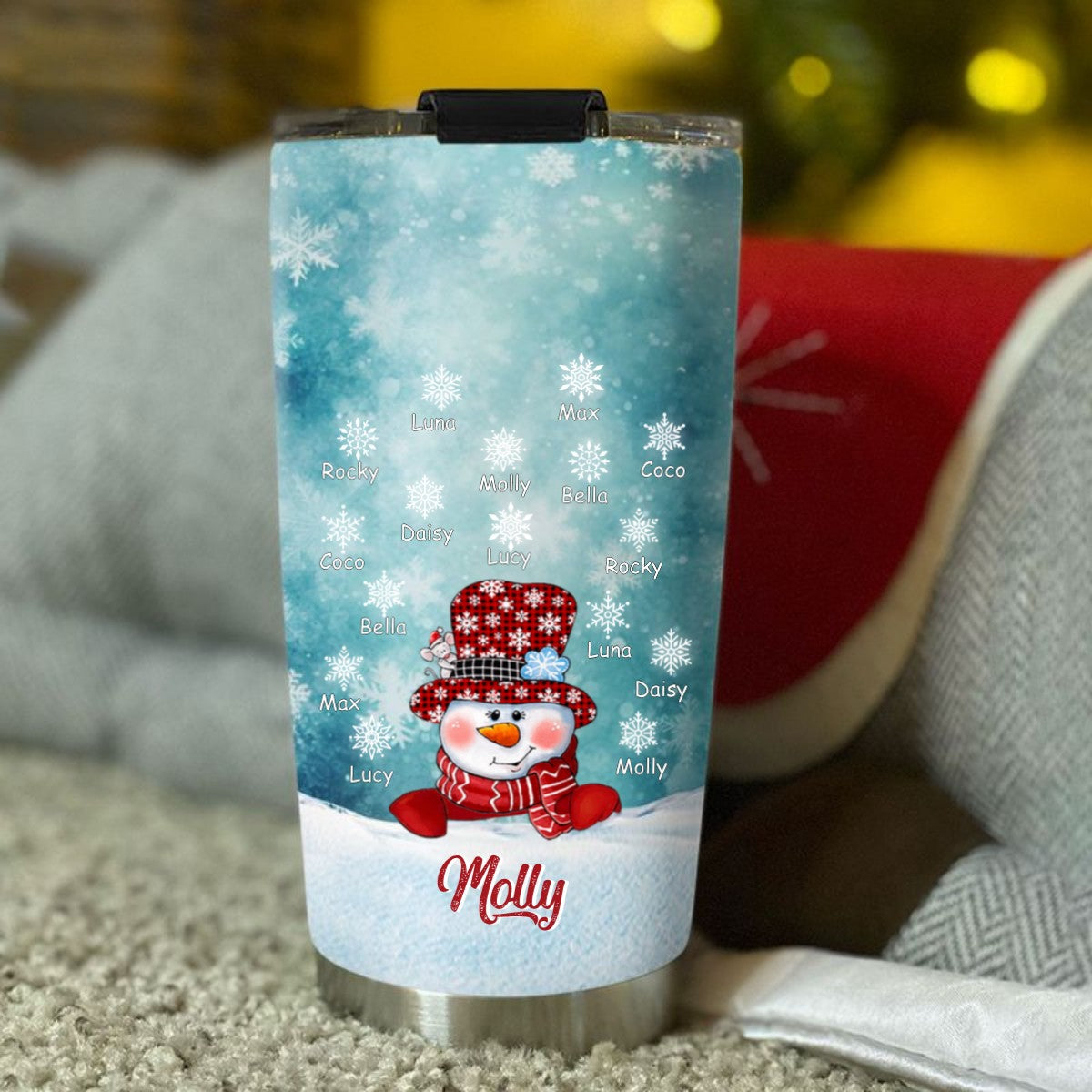 Snowman Grandma Nana Mimi Mom Personalized Tumbler SC2404105