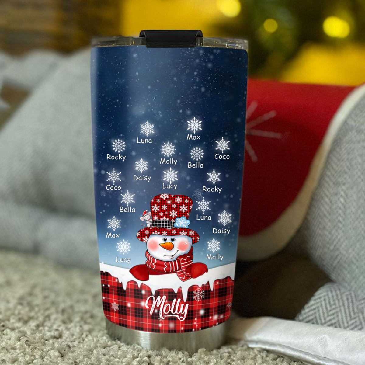 Snowman Grandma Nana Mimi Mom Personalized Tumbler SC2404103