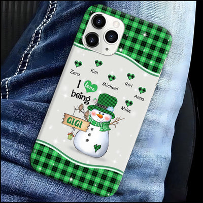 Snowman I Love Being Grandma Nana Mimi MOM Personalized Phone case SC21108