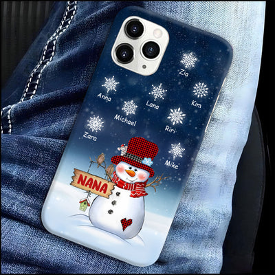 Snowman Grandma Nana Mimi MOM Personalized Phone case SC21107