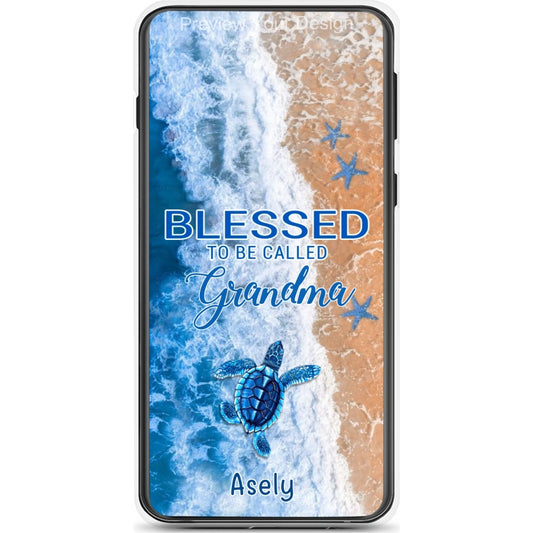 Turtle Happiness is Being Grandma Mommy Auntie Personalized Phone Case SC5272B01