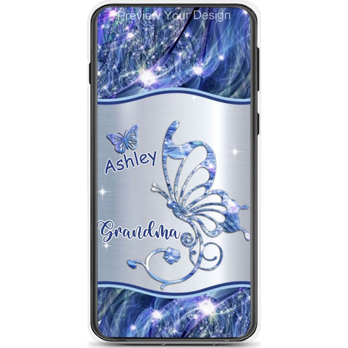 Butterflies Grandma Nana Mimi Mom Personalized Phone Case