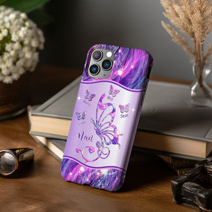Butterflies Grandma Nana Mimi MOM Personalized Tough Case SC2265V3