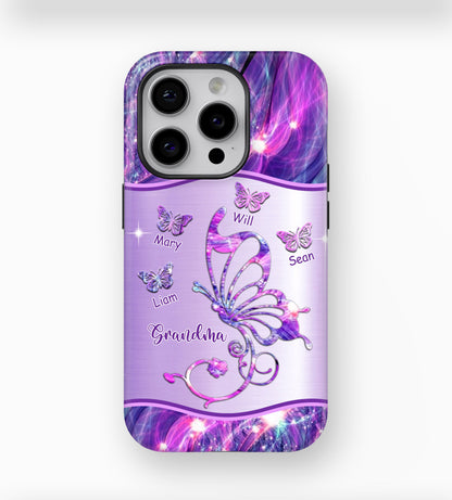 Butterflies Grandma Nana Mimi MOM Personalized Tough Case SC2265V3