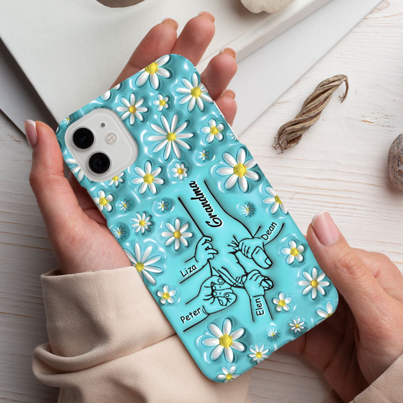 Daisy Holding Hands Grandma Nana Mimi Gigi Personalized Phone Case