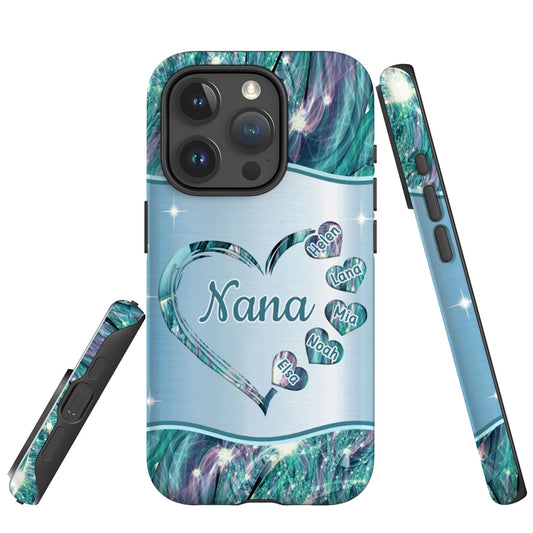 Hearts Grandma Nana Mimi Gigi Personalized Tough case SC7054V3P