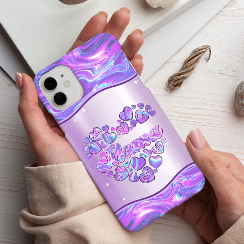 Hologram Heart Grandma Nana Mimi Gigi Personalized Phone Case