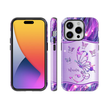 Butterflies Grandma Nana Mimi MOM Personalized Tough Case SC2265V3