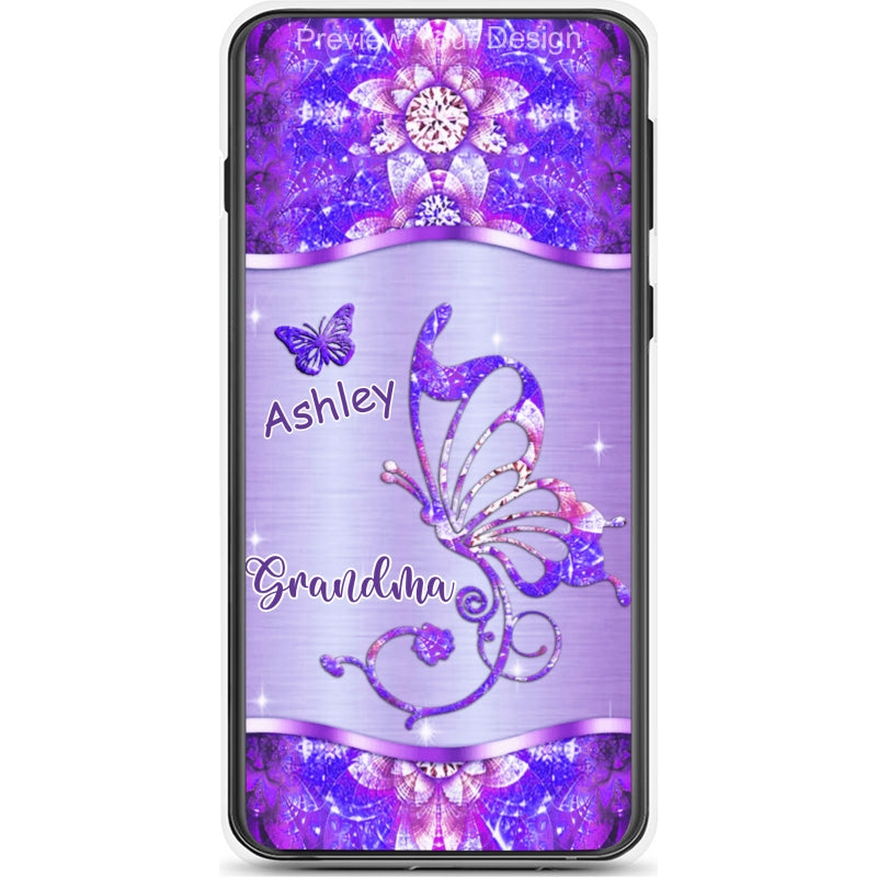 Butterflies Grandma Nana Mimi Mom Personalized Phone Case SC226522
