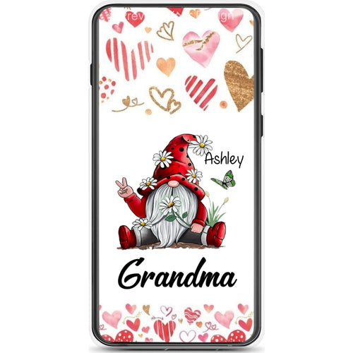 Sunflower Gnome Butterflies Grandma With Grankids Personalized Grandma Phone Case SC06050823