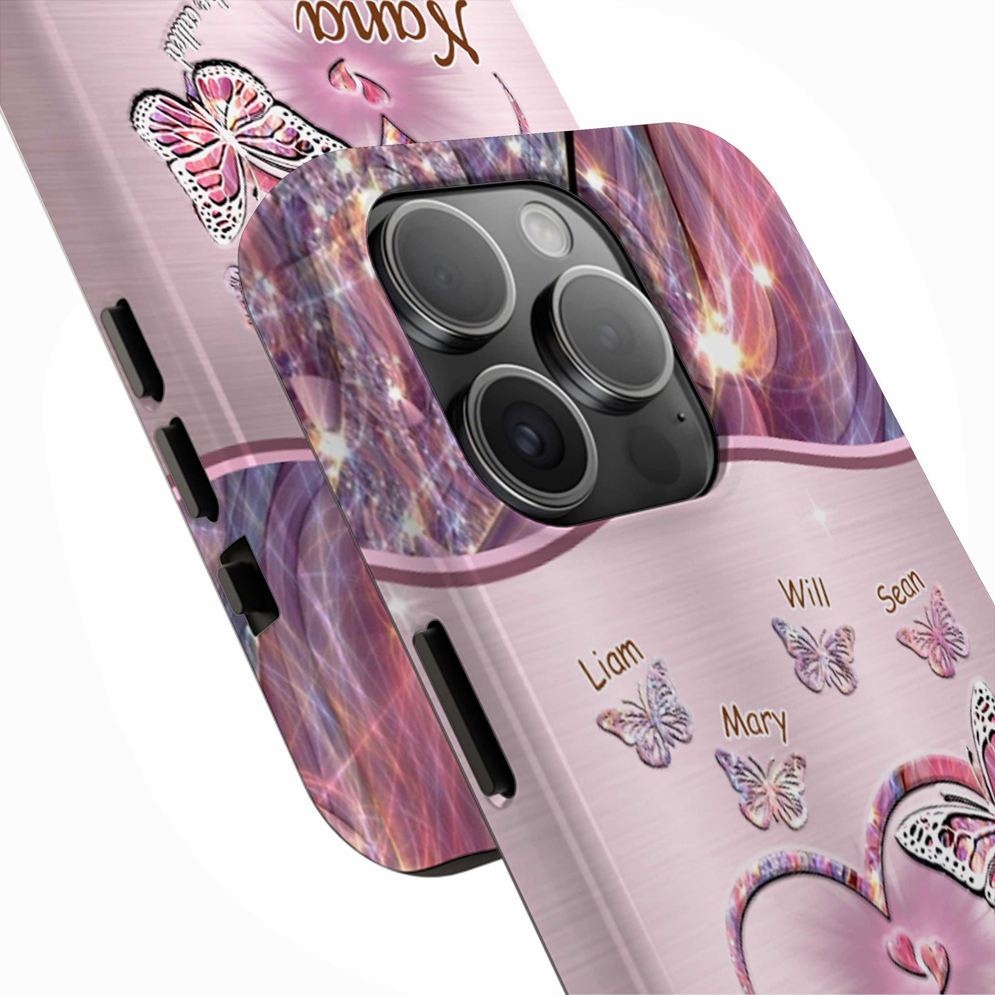 Butterflies Blessed to be called Nana Mimi Gigi Grandma Personalized Tough Case SC1762V5