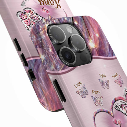 Butterflies Blessed to be called Nana Mimi Gigi Grandma Personalized Tough Case SC1762V5