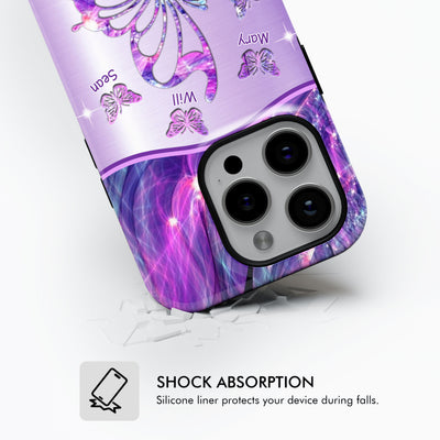 Butterflies Grandma Nana Mimi MOM Personalized Tough Case SC2265V3