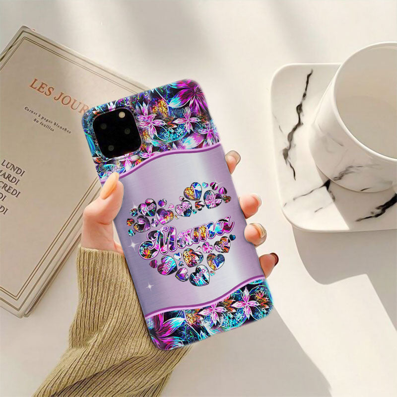 Hologram Heart Grandma Nana Mimi Gigi Personalized Phone Case