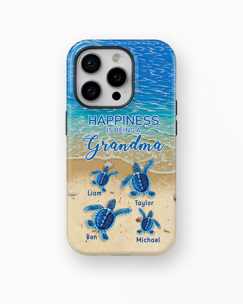 Turtle Happiness is Being Grandma Mommy Auntie Personalized Tough Case SC5272TC02