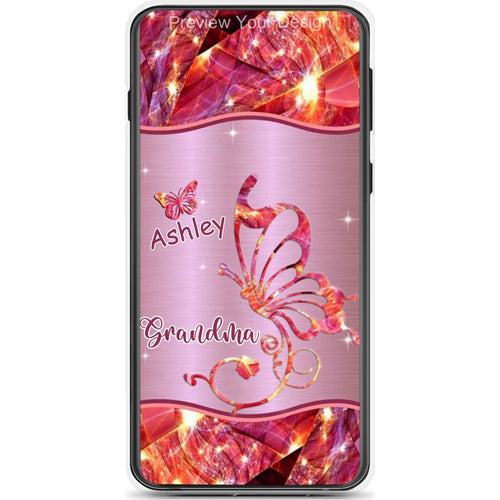 Butterflies Grandma Nana Mimi Mom Personalized Phone Case