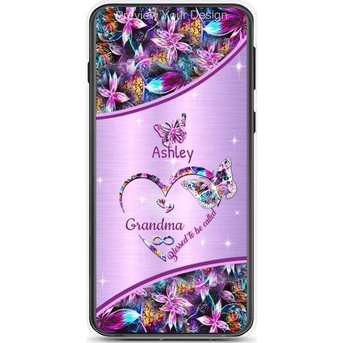 Butterfly Blessed To Be Called Mom Grandma Nana Mimi Gigi Auntie Personalized Phone Case SC261244006
