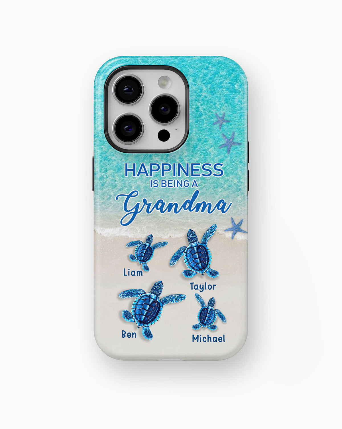 Turtle Happiness is Being Grandma Mommy Auntie Personalized Tough Case SC5272TC03