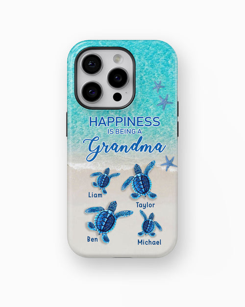 Turtle Happiness is Being Grandma Mommy Auntie Personalized Tough Case SC5272TC03