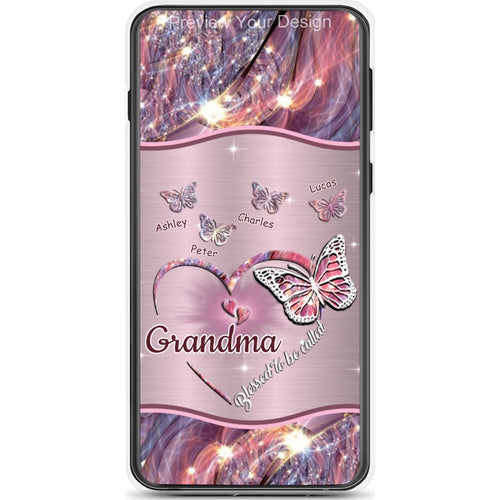 Butterflies Blessed to be called Nana Mimi Gigi Grandma Personalized Phone Case SC1762-03
