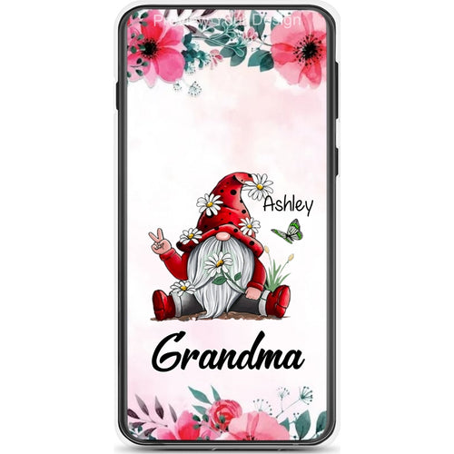 Sunflower Gnome Butterflies Grandma With Grankids Personalized Grandma Phone Case SC06050820