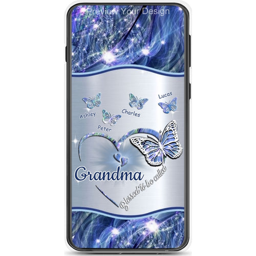Butterflies Blessed to be called Nana Mimi Gigi Grandma Personalized Phone Case SC1762-09