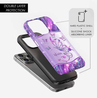 Butterflies Grandma Nana Mimi MOM Personalized Tough Case SC2265V3