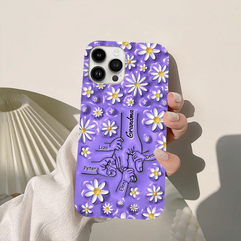 Daisy Holding Hands Grandma Nana Mimi Gigi Personalized Phone Case