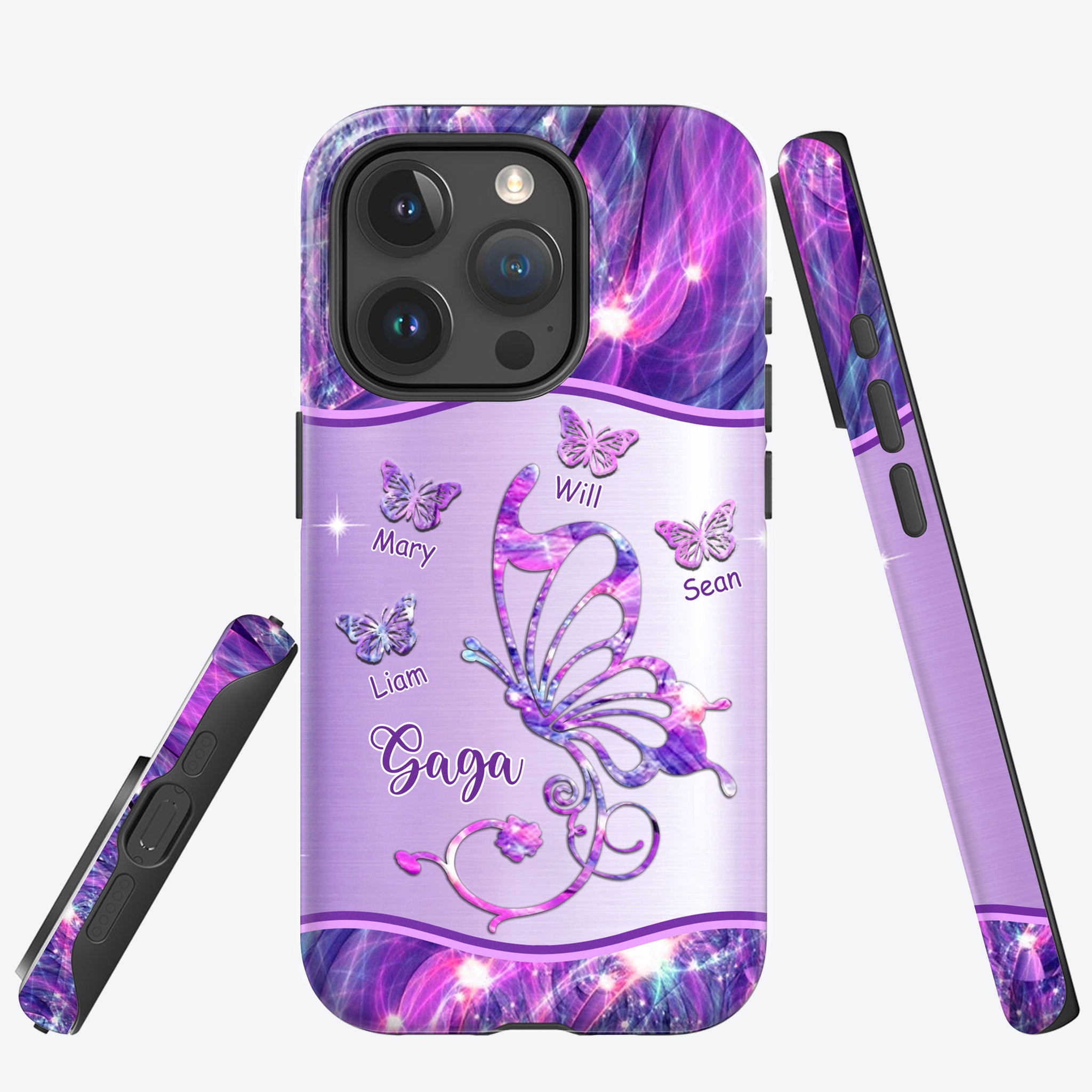 Butterflies Grandma Nana Mimi MOM Personalized Tough Case SC2265V3