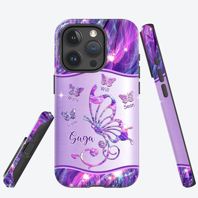 Butterflies Grandma Nana Mimi MOM Personalized Tough Case SC2265V3