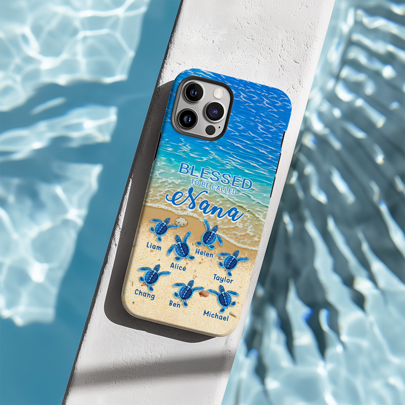 Turtle Happiness is Being Grandma Mommy Auntie Personalized Tough Case SC5272V3