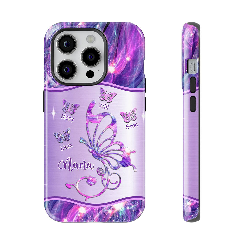 Butterflies Grandma Nana Mimi MOM Personalized Tough Case SC2265V3