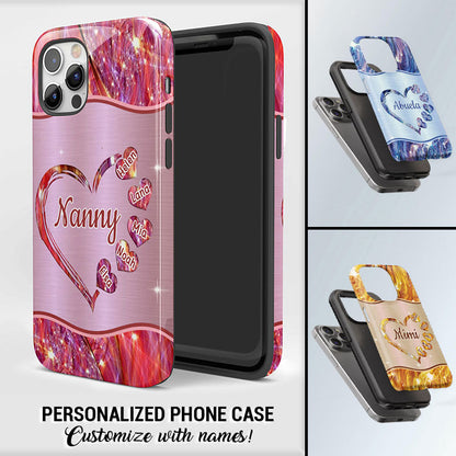 Hearts Grandma Nana Mimi Gigi Personalized Tough case SC7054V3P
