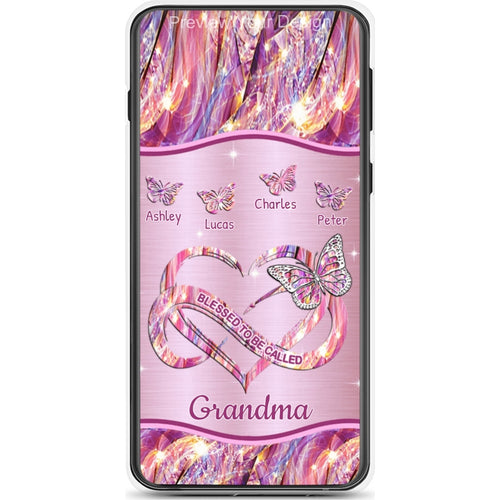 Butterfly Blessed To be called Grandma Nana Mimi Mommy Personalized Phone Case