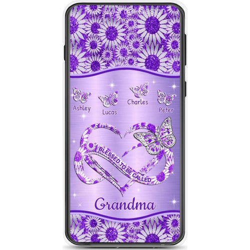 Butterfly Blessed To be called Grandma Nana Mimi Mommy Personalized Phone Case