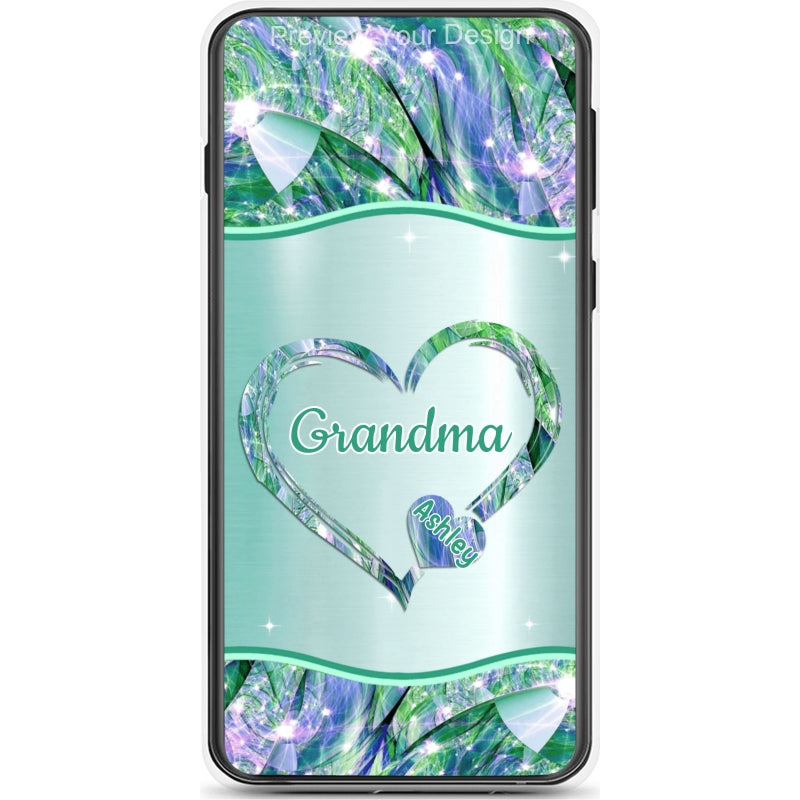 Hearts Grandma Nana Mimi Gigi Personalized Tough Case SC7054TC07
