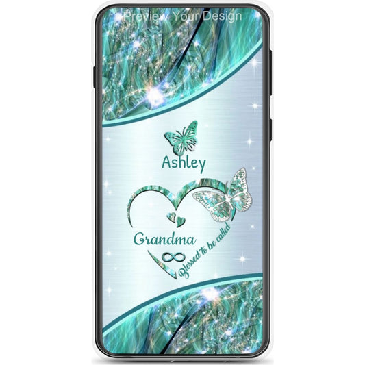 Butterfly Blessed To Be Called Mom Grandma Nana Mimi Gigi Auntie Personalized Phone Case SC261244009