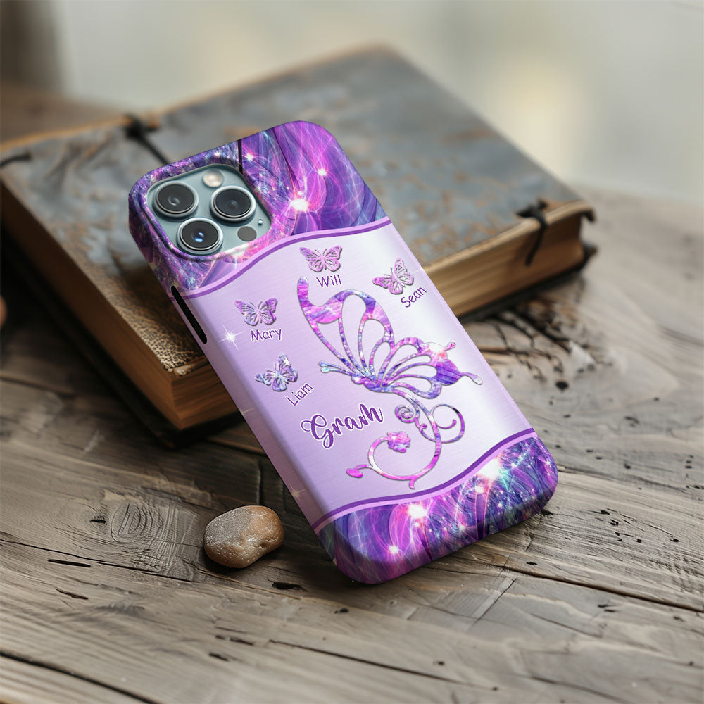 Butterflies Grandma Nana Mimi MOM Personalized Tough Case SC2265V3
