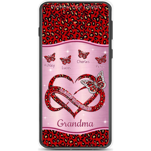 Butterfly Blessed To be called Grandma Nana Mimi Mommy Personalized Phone Case