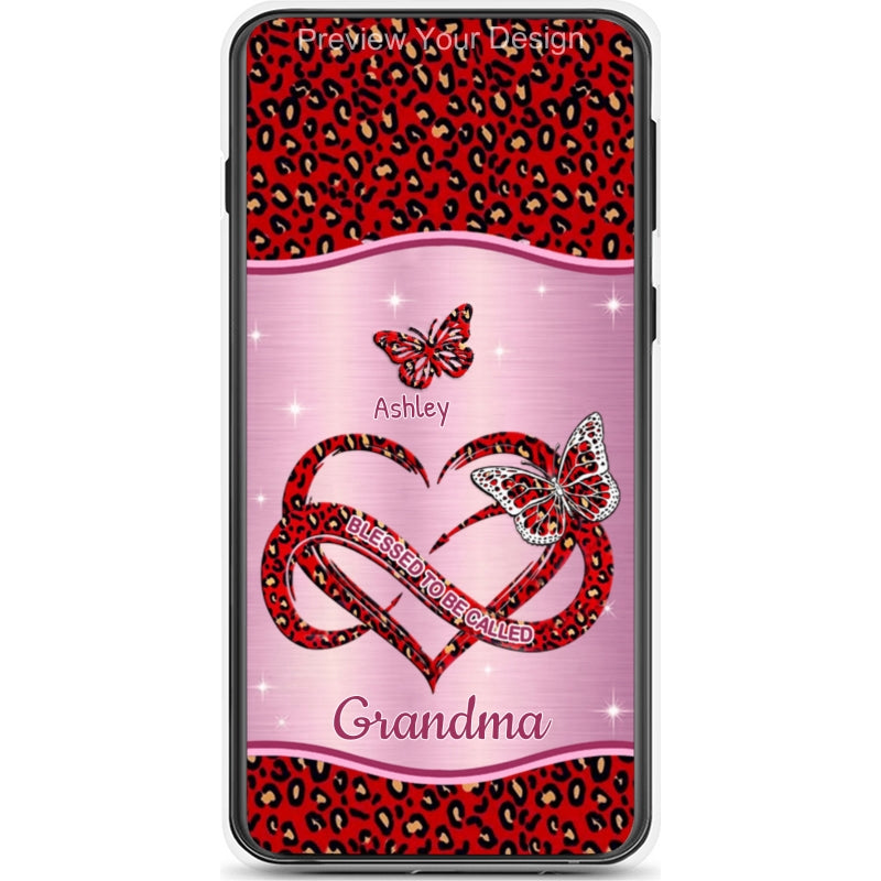 Butterfly Blessed To be called Grandma Nana Mimi Mommy Personalized Phone Case