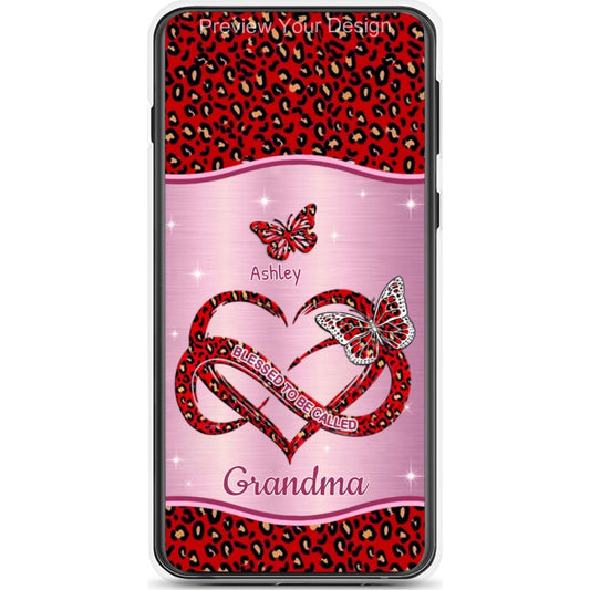 Butterfly Blessed To be called Grandma Nana Mimi Mommy Personalized Phone Case