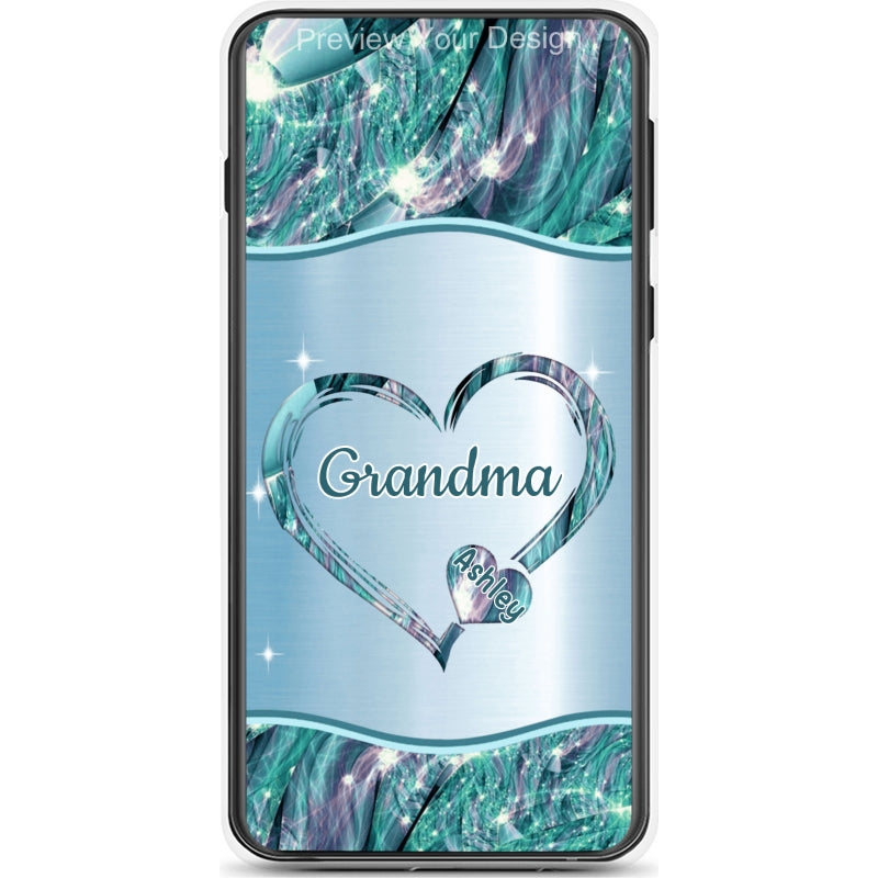 Hearts Grandma Nana Mimi Gigi Personalized Tough Case SC7054TC04