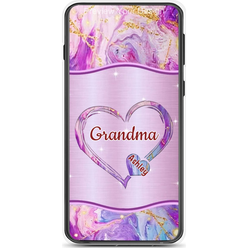 Hearts Grandma Nana Mimi Gigi Personalized Tough Case SC7054TC14
