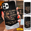 Bear In a World full of Grandpas be a Papa Poppy Personalized Phone case SC2512442