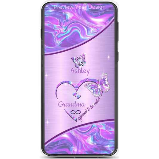 Butterfly Blessed To Be Called Mom Grandma Nana Mimi Gigi Auntie Personalized Phone Case SC261244020