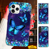 Blue Flower Butterfly Mom Grandma Nana Mimi Gigi Auntie Personalized phone case SC2312411
