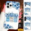 Blue Flower Grandma Nana Mimi Gigi Personalized Phone Case SC1512417