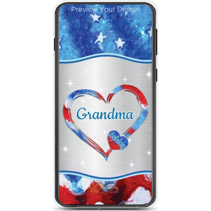 Hearts Grandma Nana Mimi Gigi Personalized Tough Case SC7054TC29