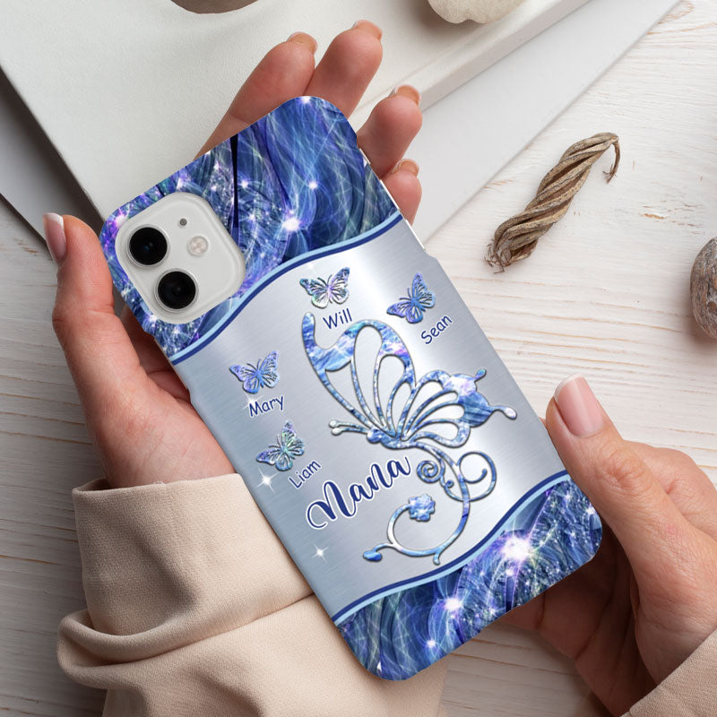 Butterflies Grandma Nana Mimi MOM Personalized Phone case SC2265